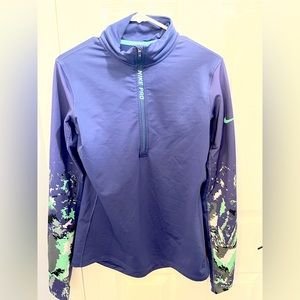 Nike Pro Hyperwarm 3/4 zip pullover size large